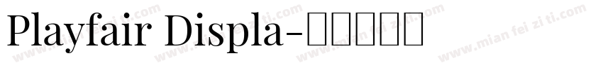 Playfair Displa字体转换